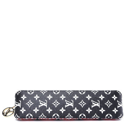Louis Vuitton Monogram Giant Crafty Elizabeth Pencil Pouch Creme Rouge Black 9 of 10