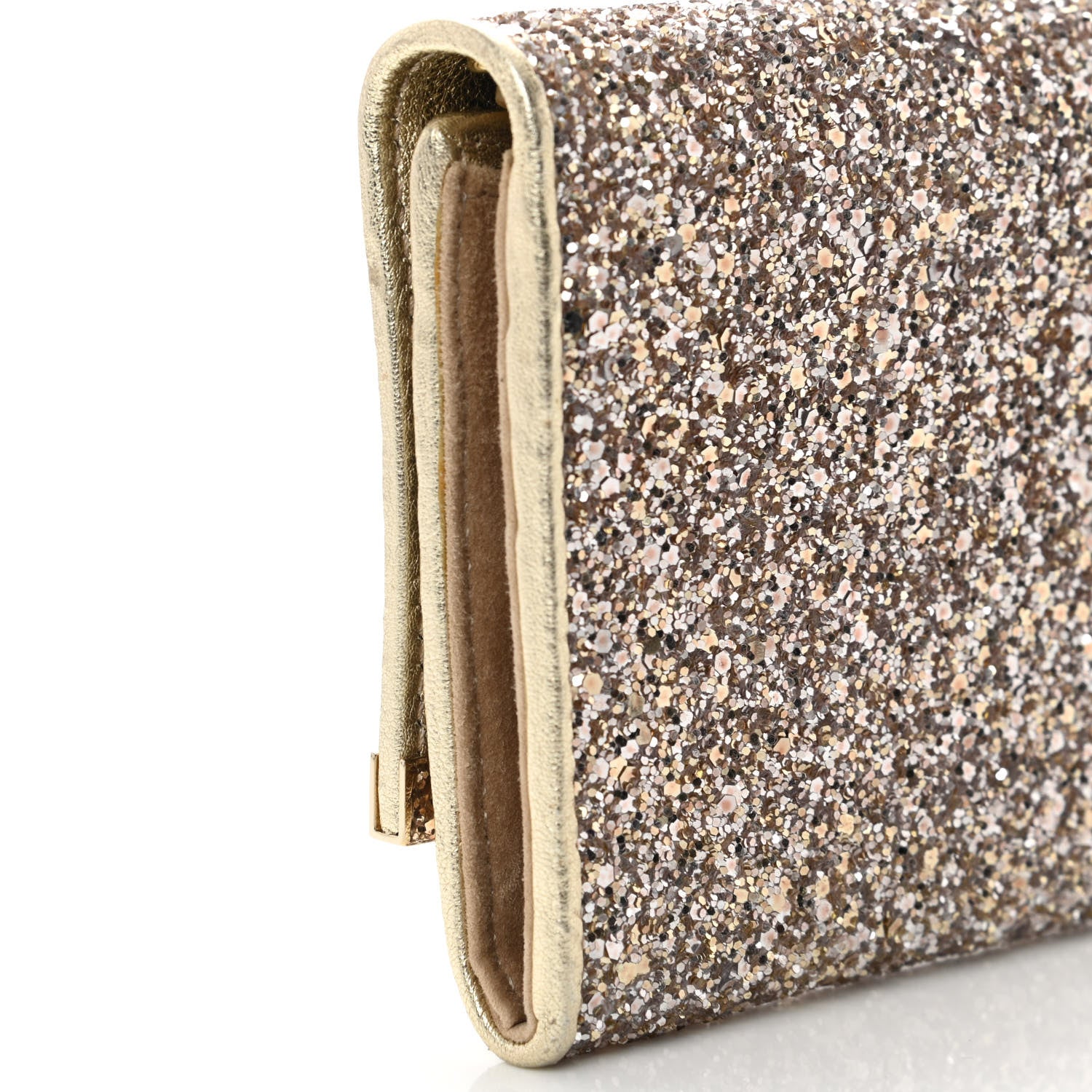 Jimmy Choo Glitter Clutch Gold 9 of 9