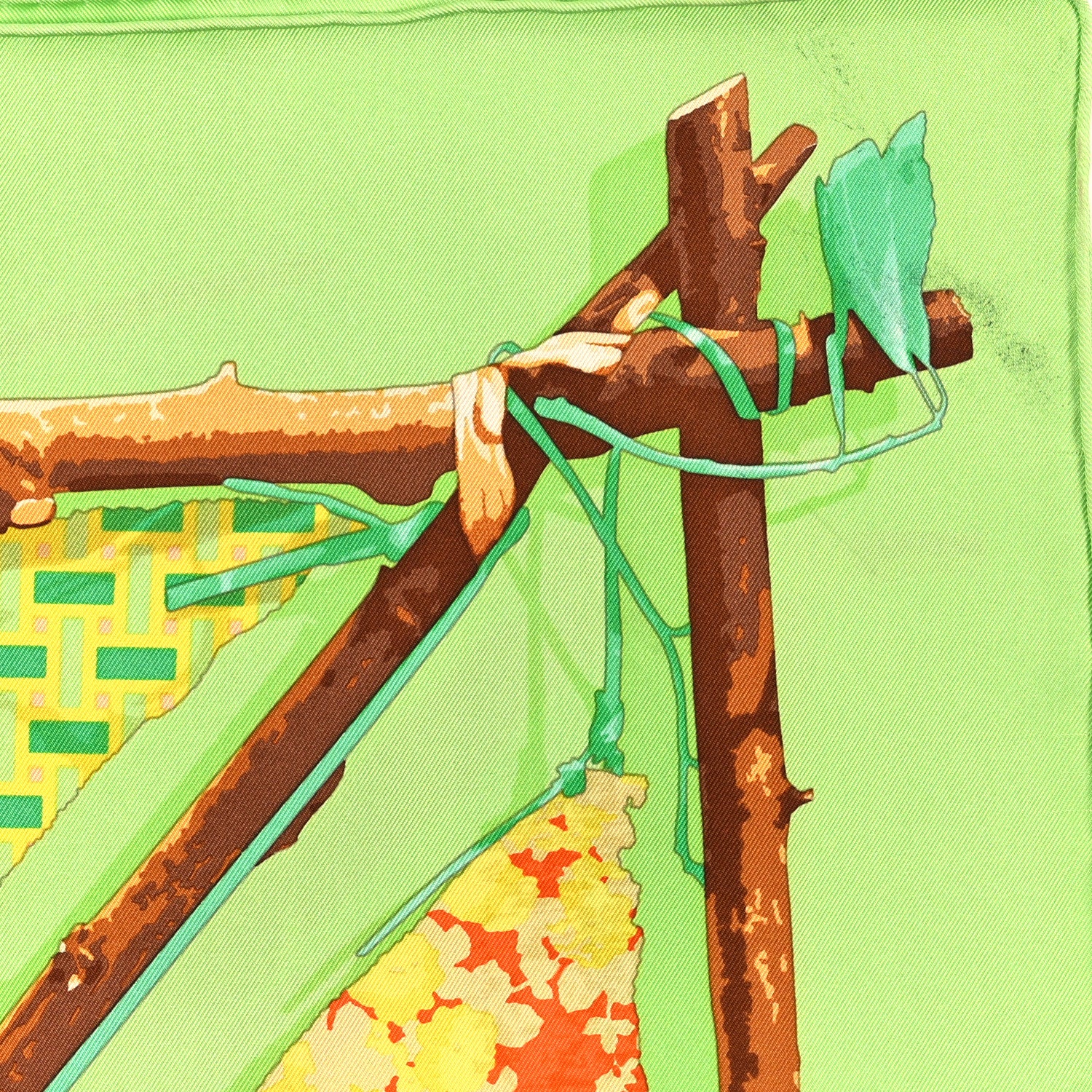 Hermes Silk Le Robinson Chic Scarf 90 4 of 4