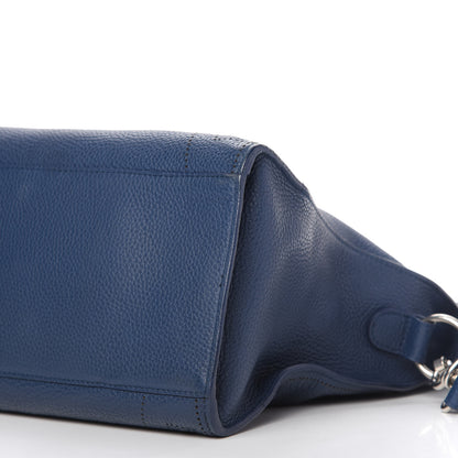 Balenciaga Veau Grana Perforated Blackout Hardware City Bleu Tanzanite 7 of 10