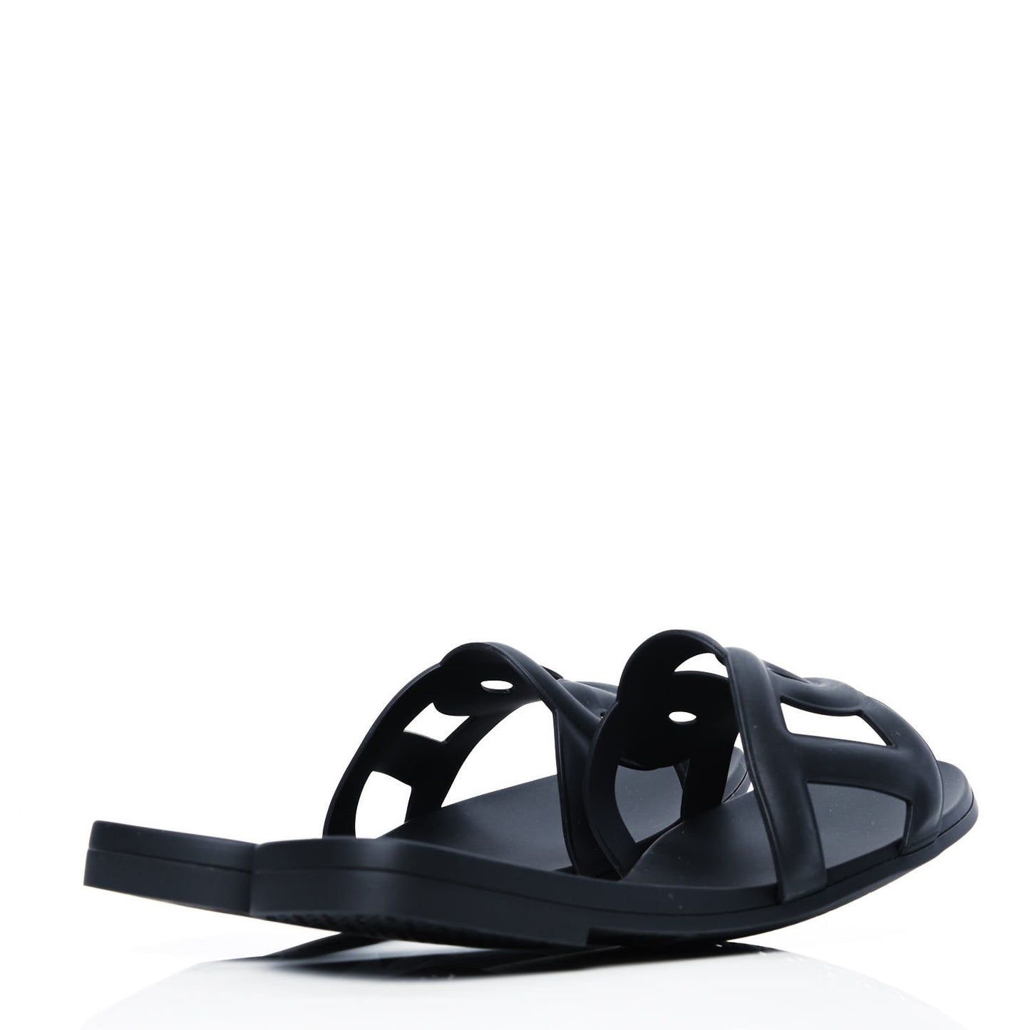 Rubber Aloha Sandals 38 Black