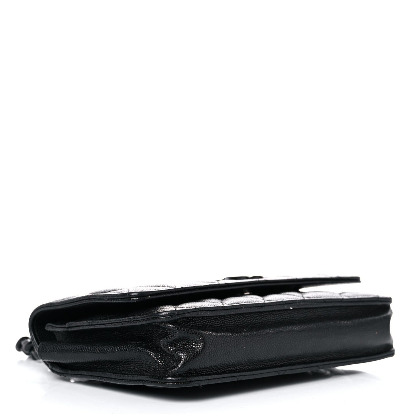 Caviar Quilted My Everything Wallet On Chain WOC Black