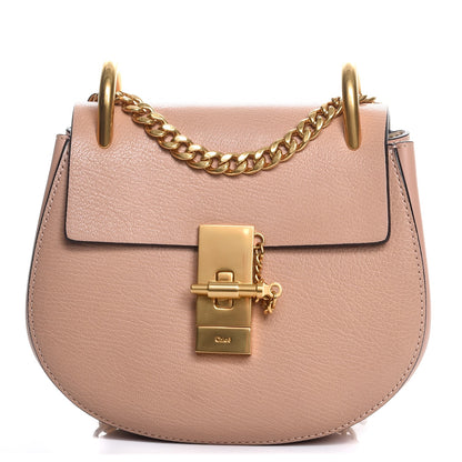 Chloe Goatskin Mini Drew Shoulder Bag Biscotti Beige 1 of 8