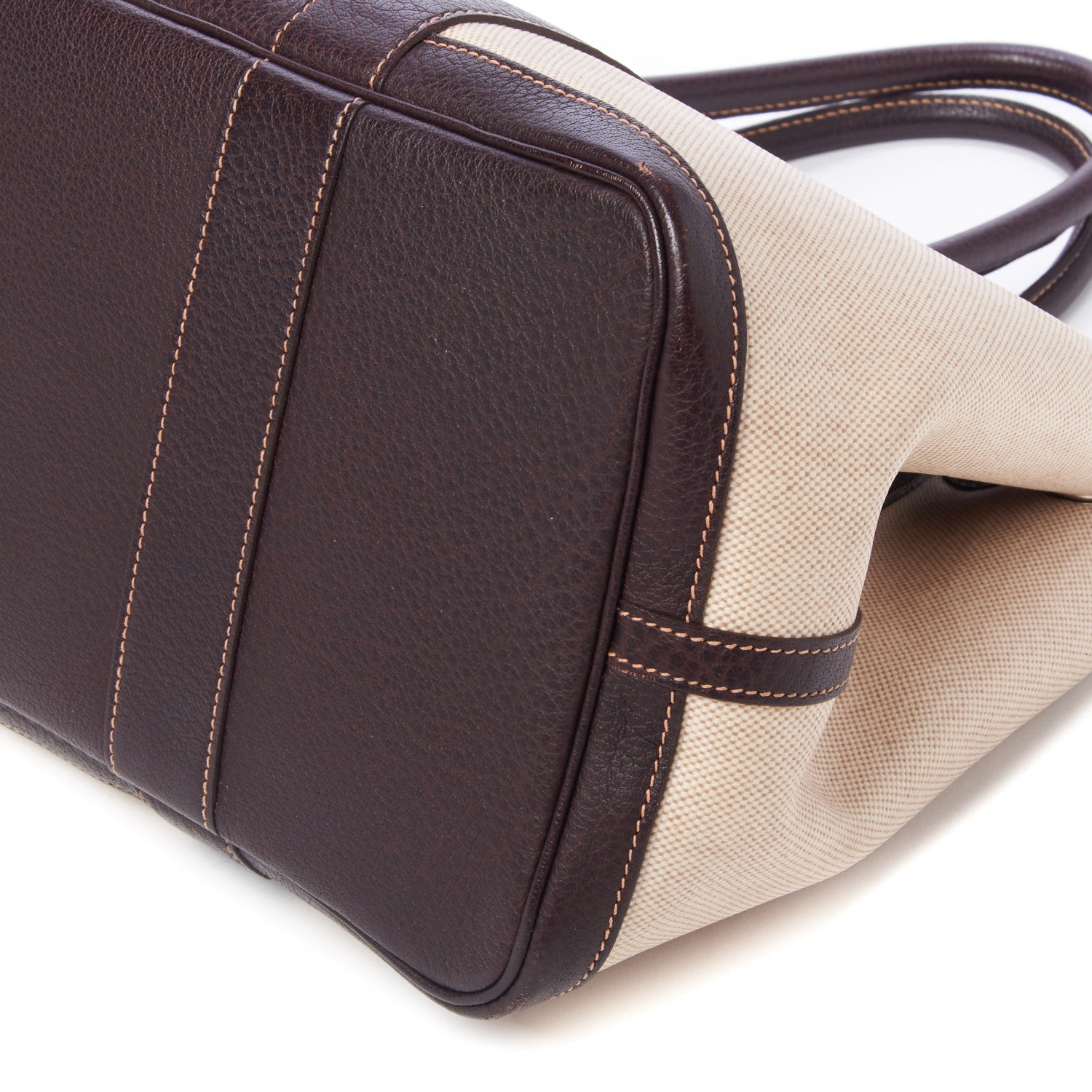Hermes Toile Buffle Gala Garden Party Tote 36 MM Marron Fonce 5 of 9