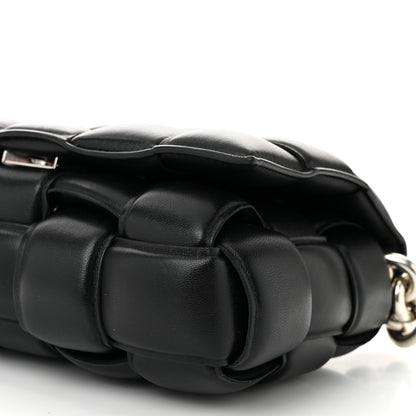 Bottega Veneta Lambskin Maxi Intreccio Padded Chain Cassette Crossbody Bag Black 10 of 11
