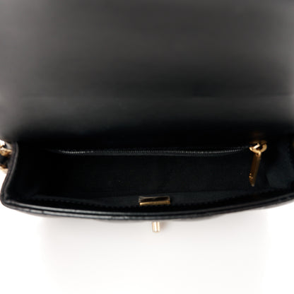 Chanel Lambskin Quilted CC Small Dynasty Flap Black 5 of 12