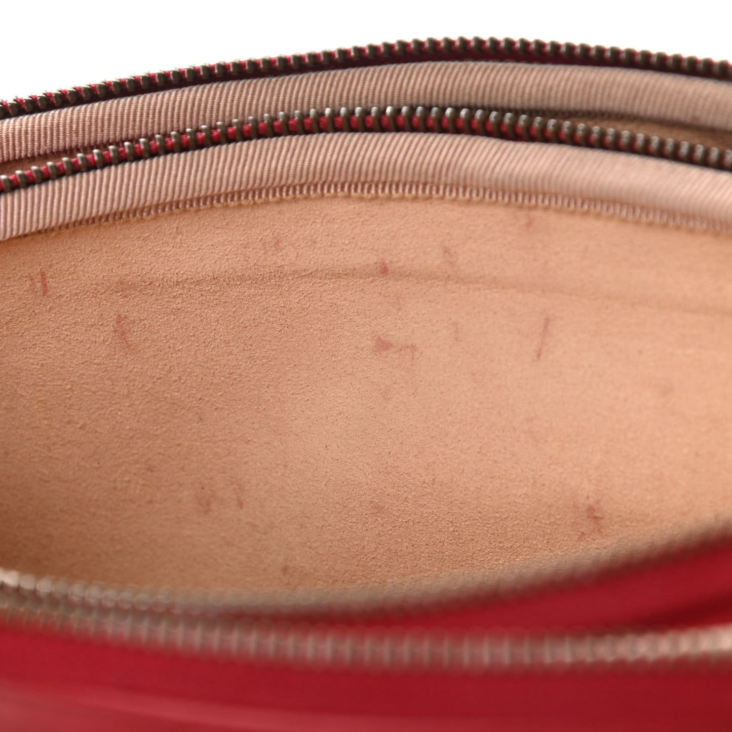 Calfskin Matelasse Mini GG Marmont Chain Crossbody Bag Hibiscus Red