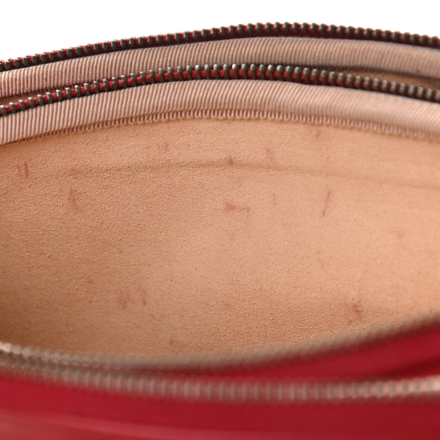 Gucci Calfskin Matelasse Mini GG Marmont Chain Crossbody Bag Hibiscus Red 15 of 16