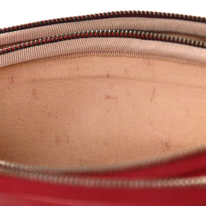 Gucci Calfskin Matelasse Mini GG Marmont Chain Crossbody Bag Hibiscus Red 15 of 16