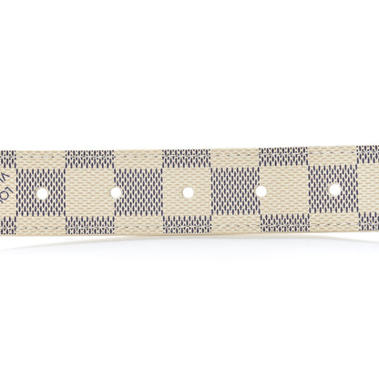 Louis Vuitton Damier Azur 30mm Tresor Belt 90 36 6 of 9