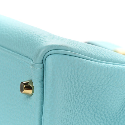 Hermes Togo Kelly Retourne 32 Bleu Atoll 39 of 40