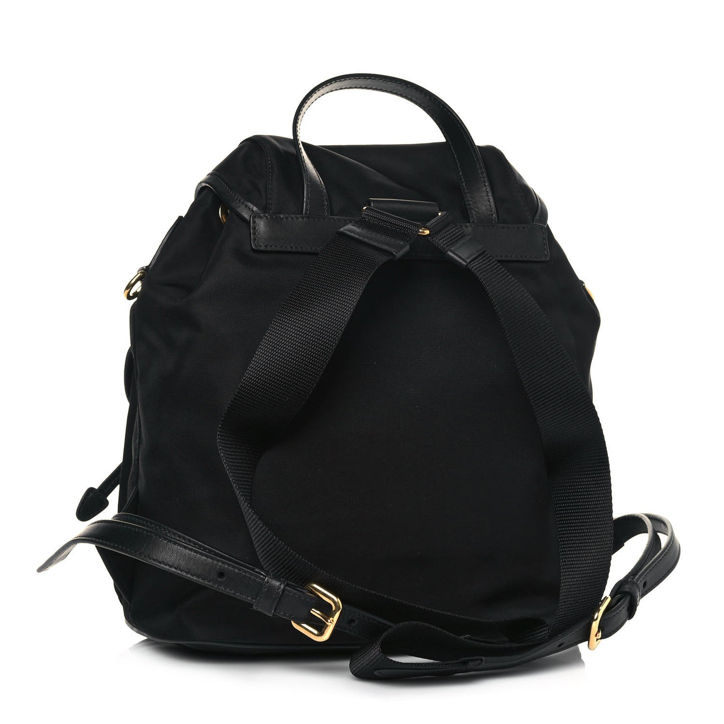 Tessuto Nylon Soft Calfskin Backpack Black