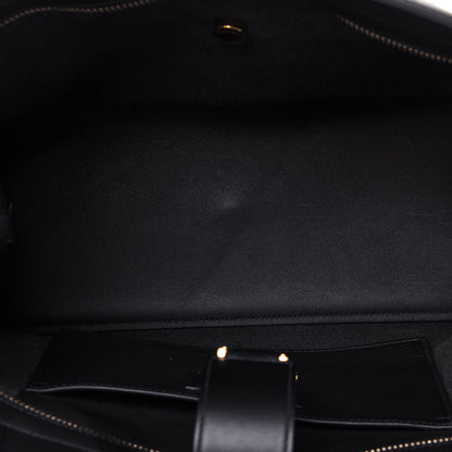 Saint Laurent Smooth Calfskin Small Monogram Cabas Black 6 of 17