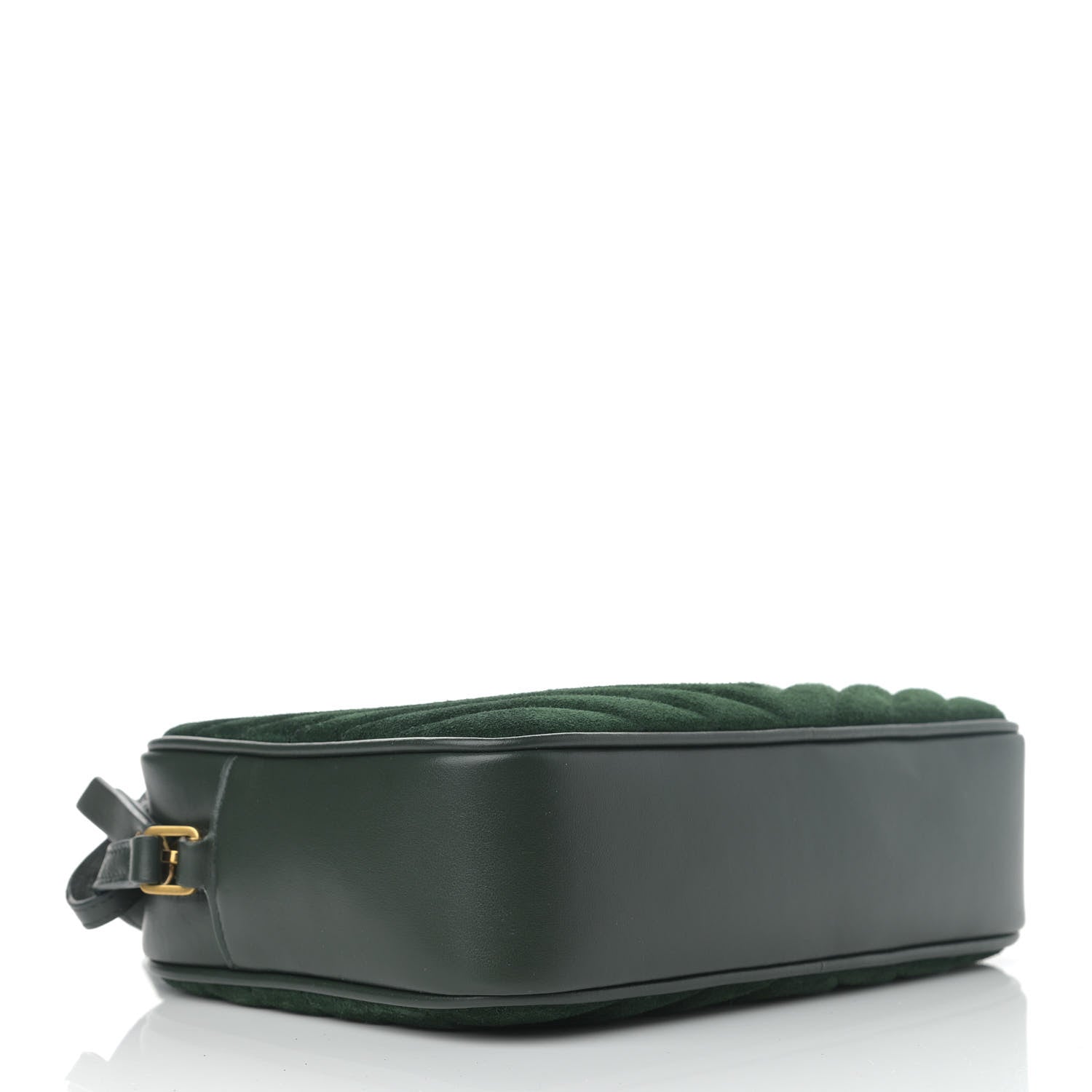 Saint Laurent Suede Calfskin Monogram Lou Camera Bag Vert Fonce 4 of 10