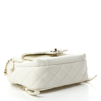 Chanel Caviar Quilted Small CC Day Backpack White 4 of 10