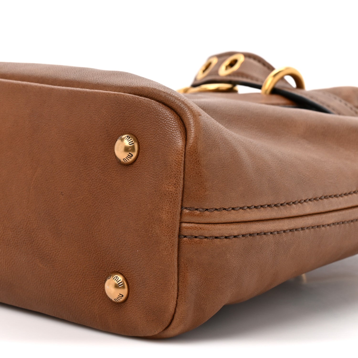 Miu Miu Nappa Aviator Aventure Bag Rovere 8 of 8