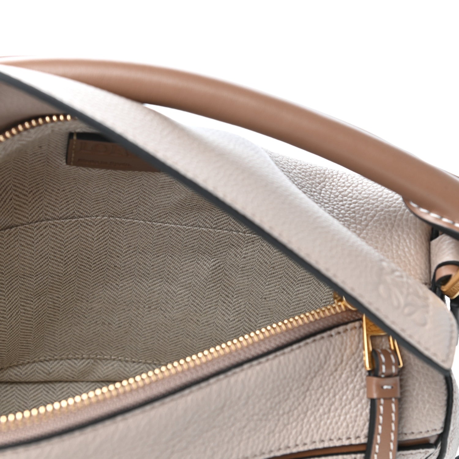 Loewe Grained Calfskin Small Puzzle Bag Sand Mink 5 of 8