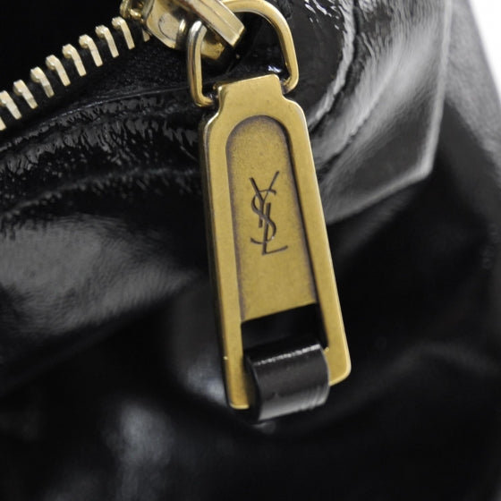 Saint Laurent Patent Large Downtown Tote Black 9 of 9