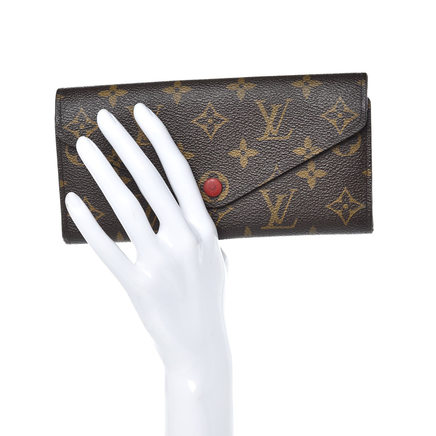 Louis Vuitton Monogram Josephine Wallet Red 2 of 12