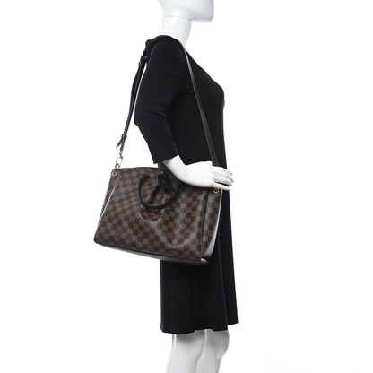 Louis Vuitton Damier Ebene Odeon Tote MM Black 2 of 14