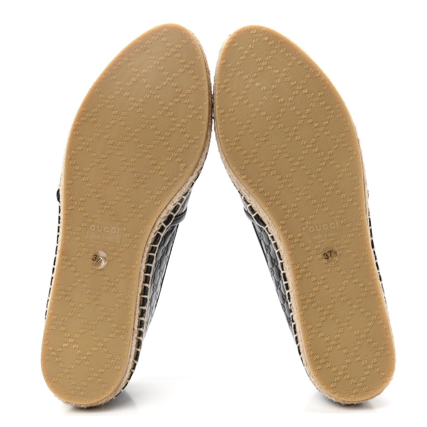 Microguccissima Signature Espadrilles 37.5 Black