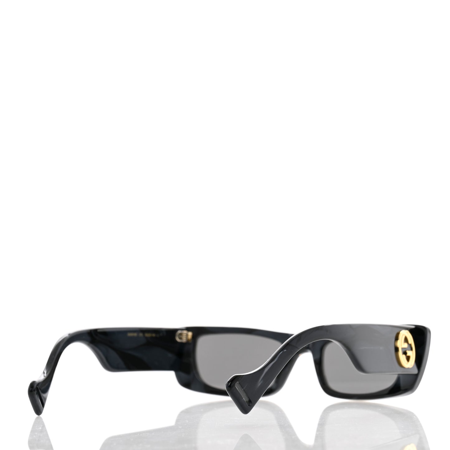 Acetate Rectangular Sunglasses GG0516S Black