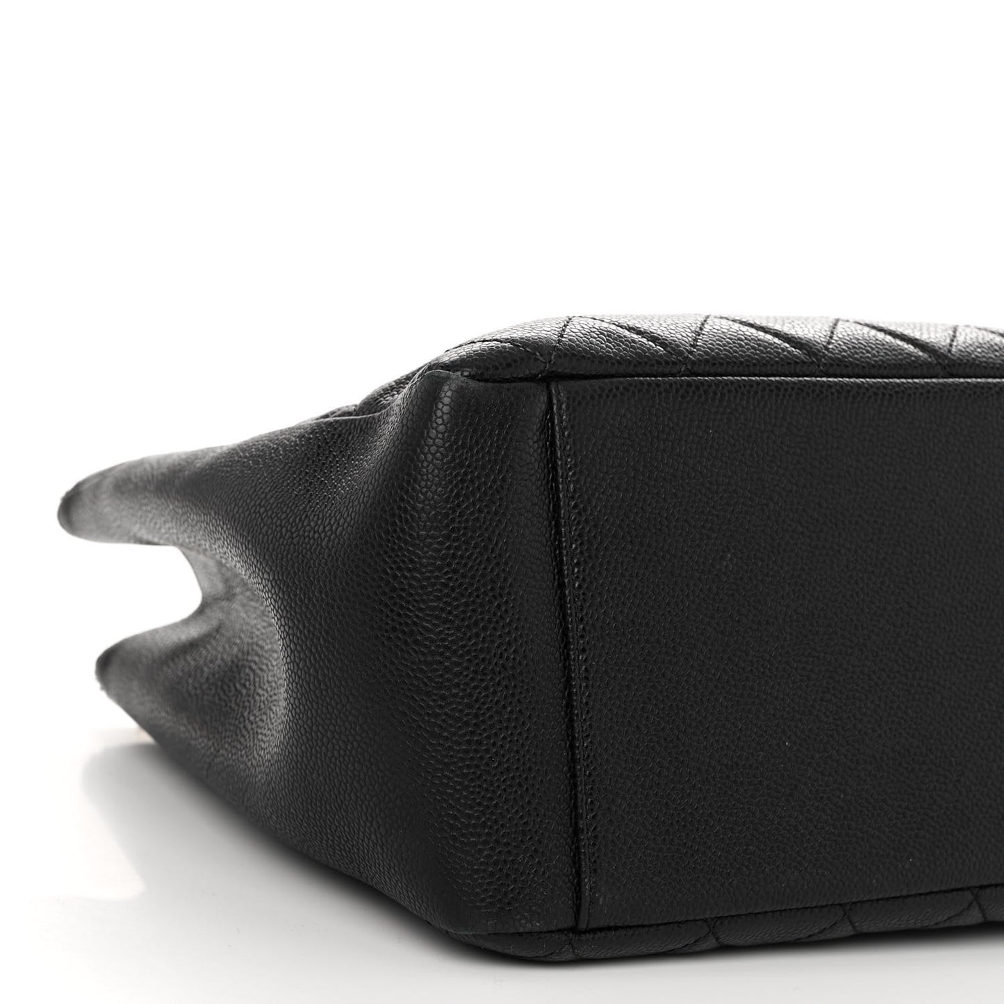 Caviar Quilted Grand Shopping Tote GST Black