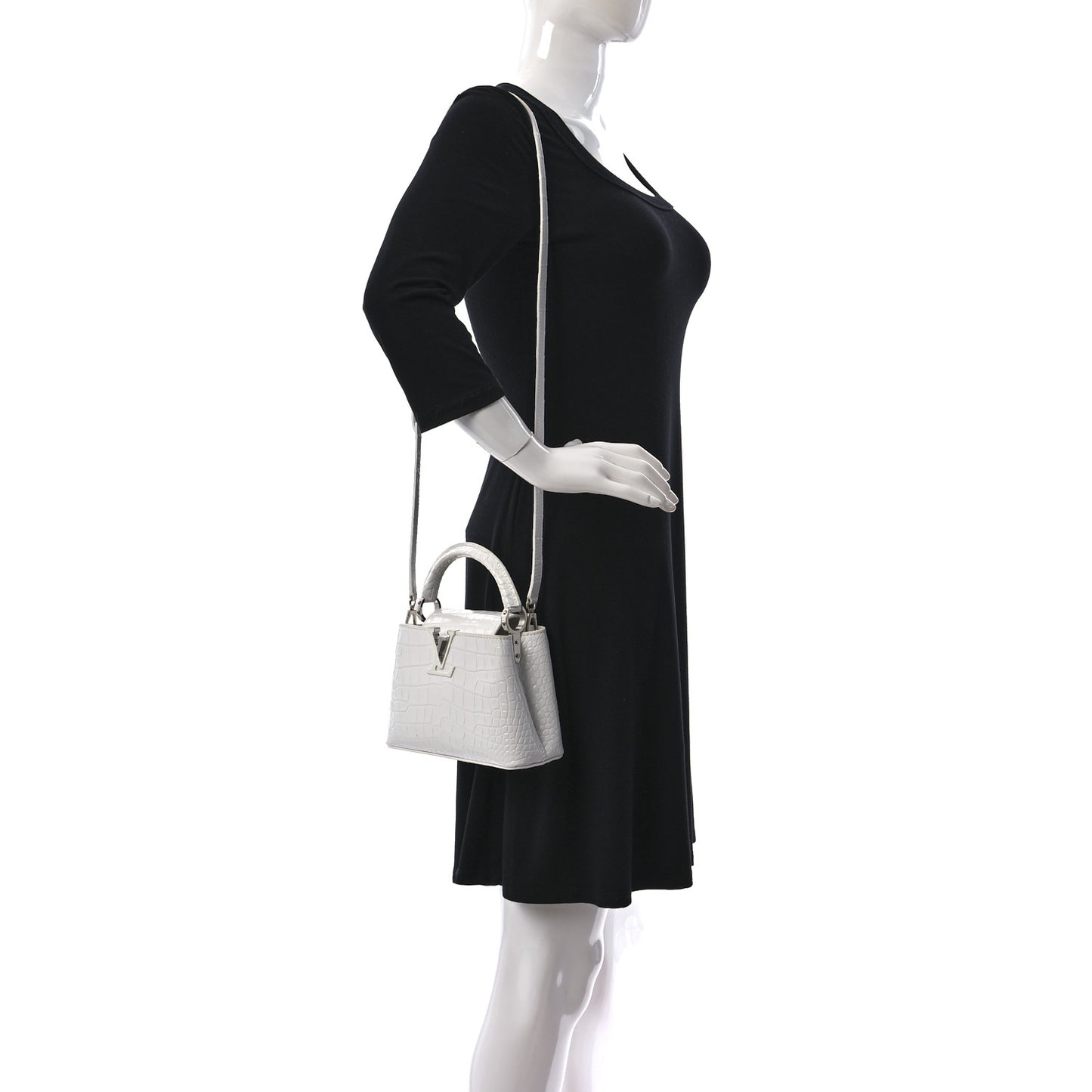 Crocodile Mini Capucines White