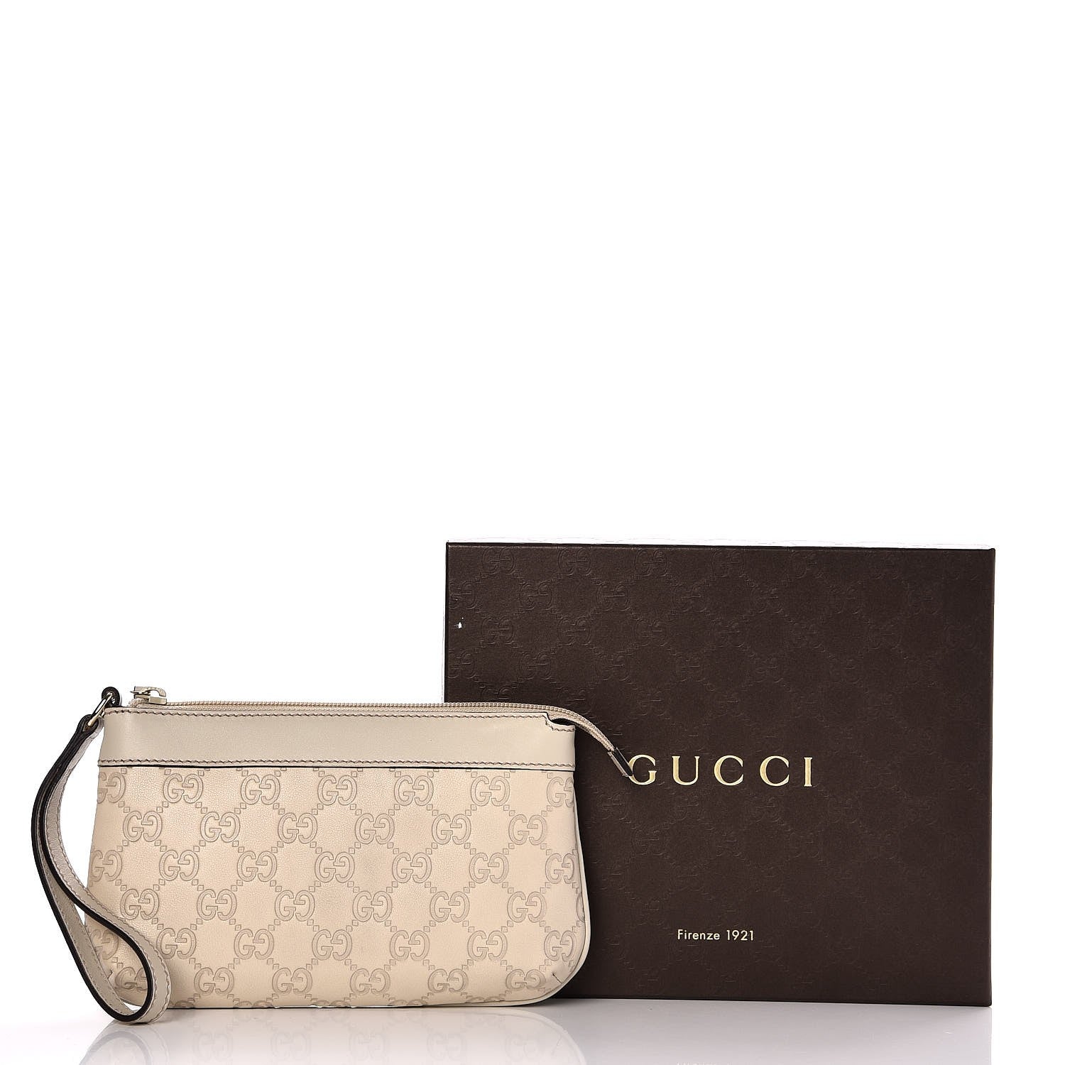 Gucci Guccissima Wristlet Off White 9 of 9