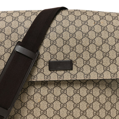 Gucci GG Plus Monogram Messenger Diaper Bag Dark Brown 7 of 10