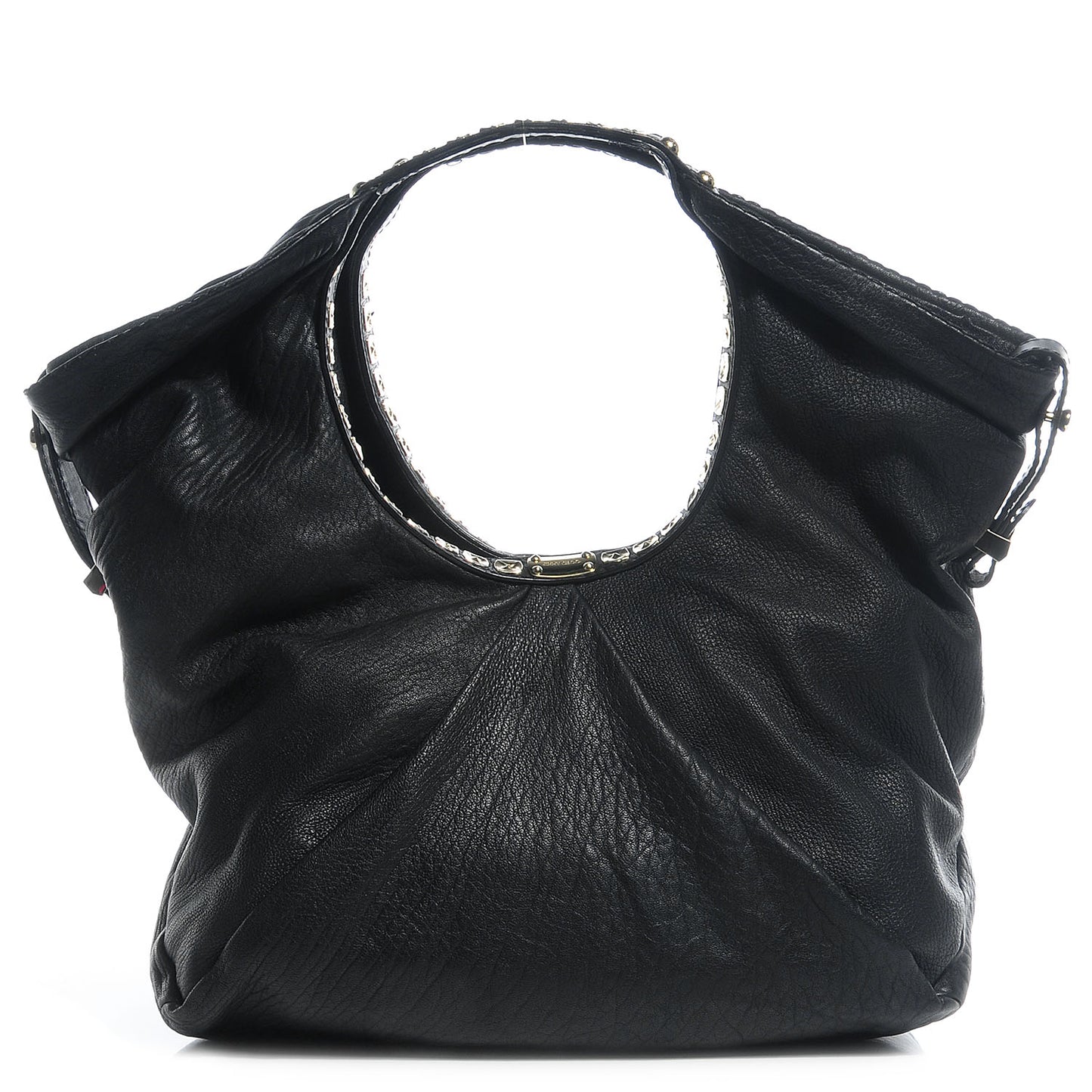 Grained Nappa Large Sylvia Bag Black