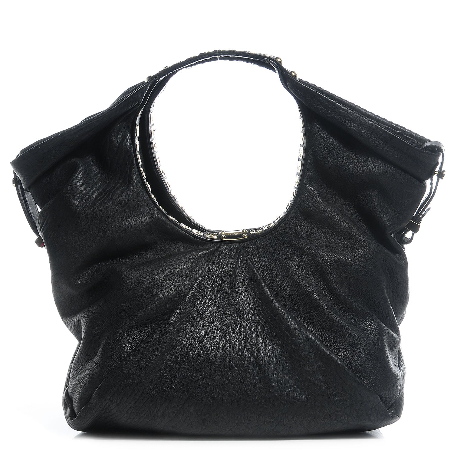 Jimmy Choo Grained Nappa Large Sylvia Bag Black 1 of 7
