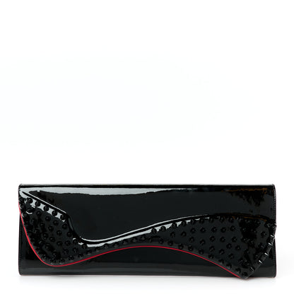 Christian Louboutin Patent Spikes Pigalle Clutch  Black 1 of 8
