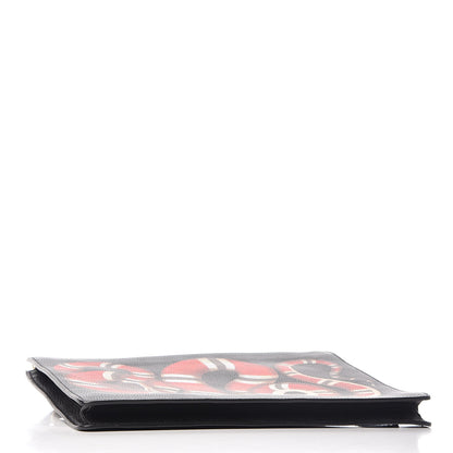 Gucci Calfskin Kingsnake Print Messenger Black 4 of 11