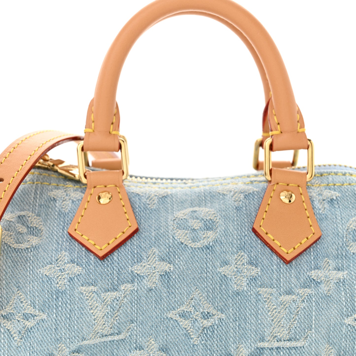 Monogram Denim Nano Speedy Sky Blue
