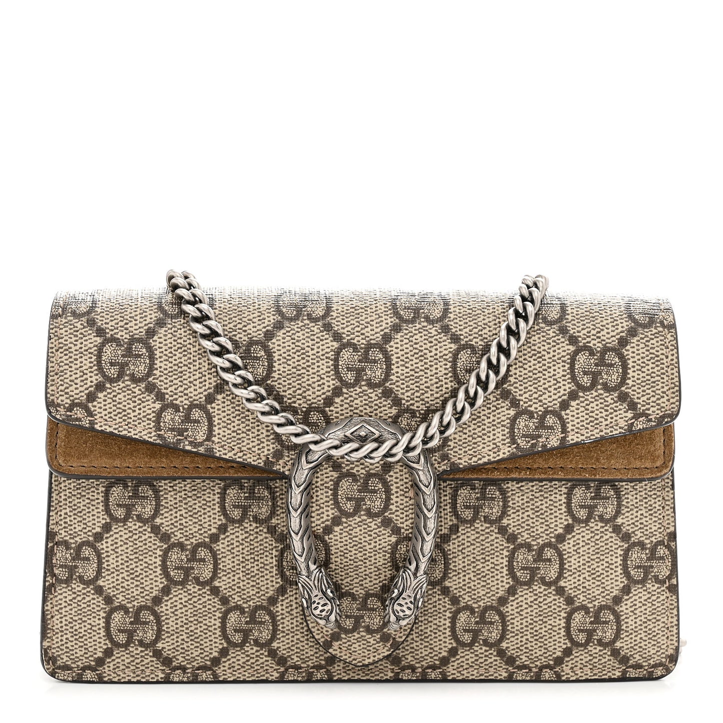 GG Supreme Monogram Super Mini Dionysus Shoulder Bag Taupe