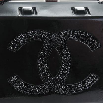 Chanel Plexiglass Grocery By Egg Carton Jewelry Box Clutch Black 8 of 8