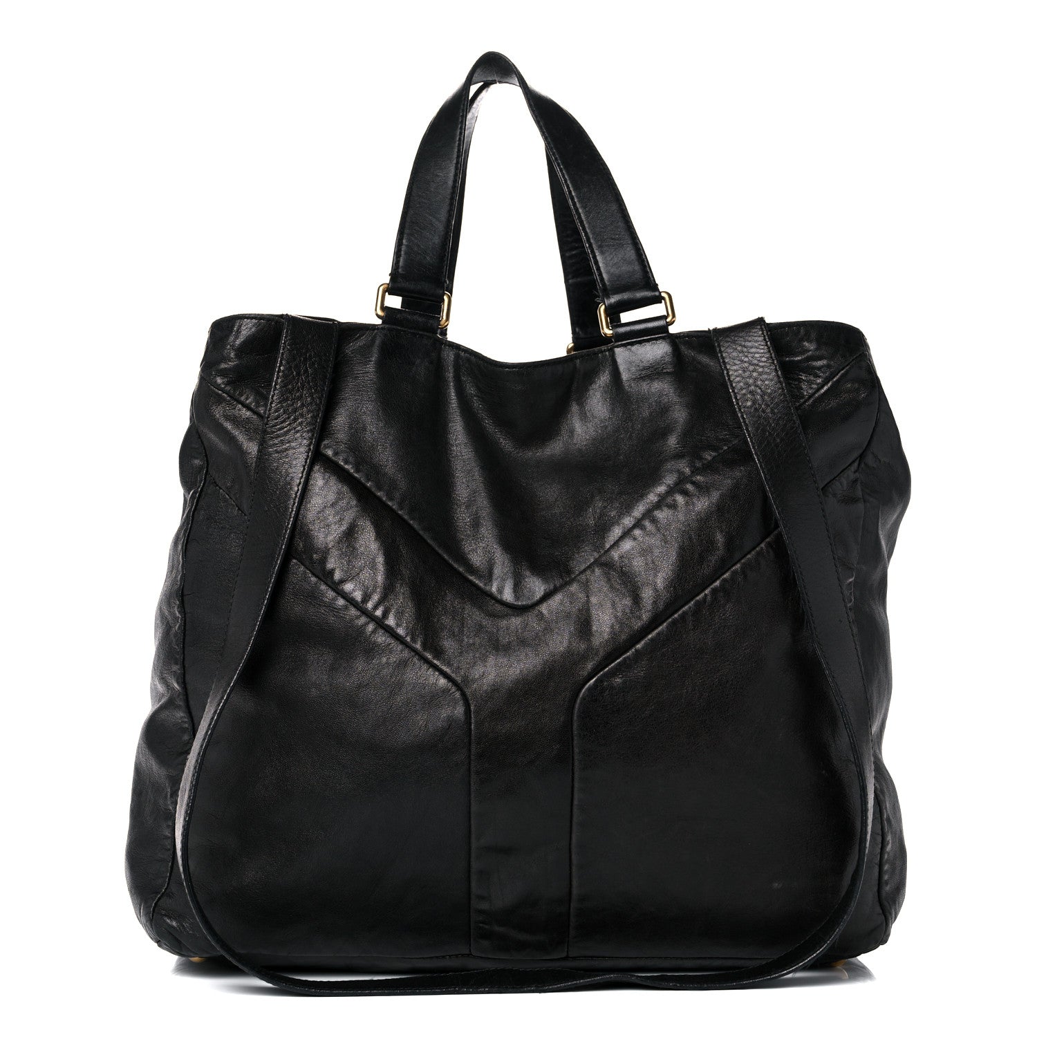 Saint Laurent Calfskin Y Tote Black 1 of 31