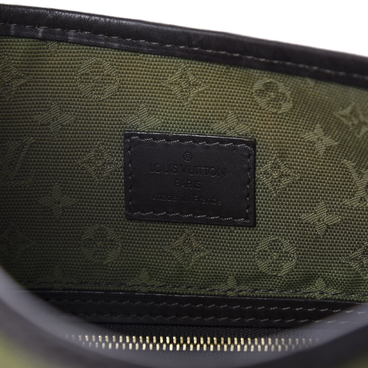 Mini Monogram Besace Mary Kate Kaki