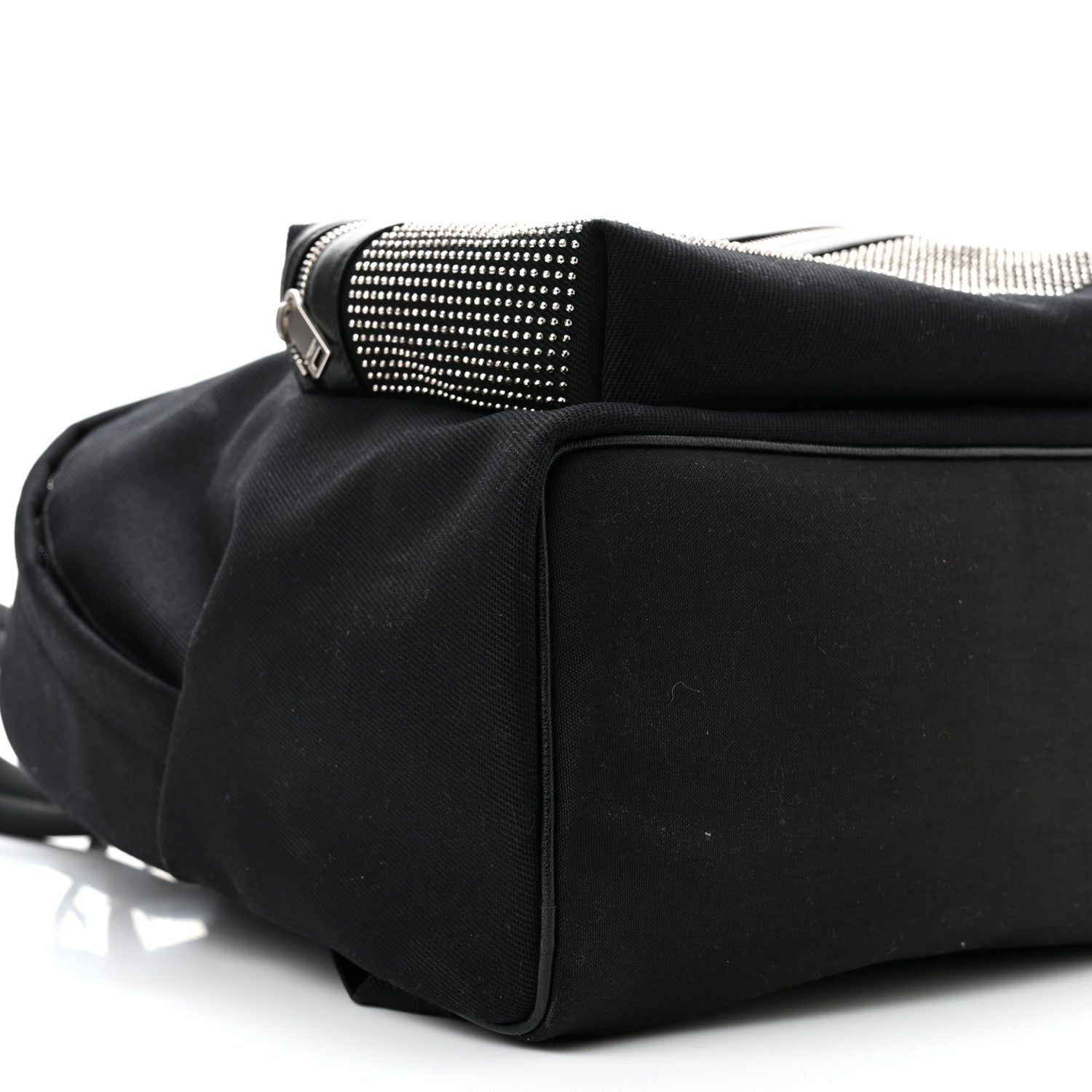Saint Laurent Canvas City Studded Backpack Black 9 of 11