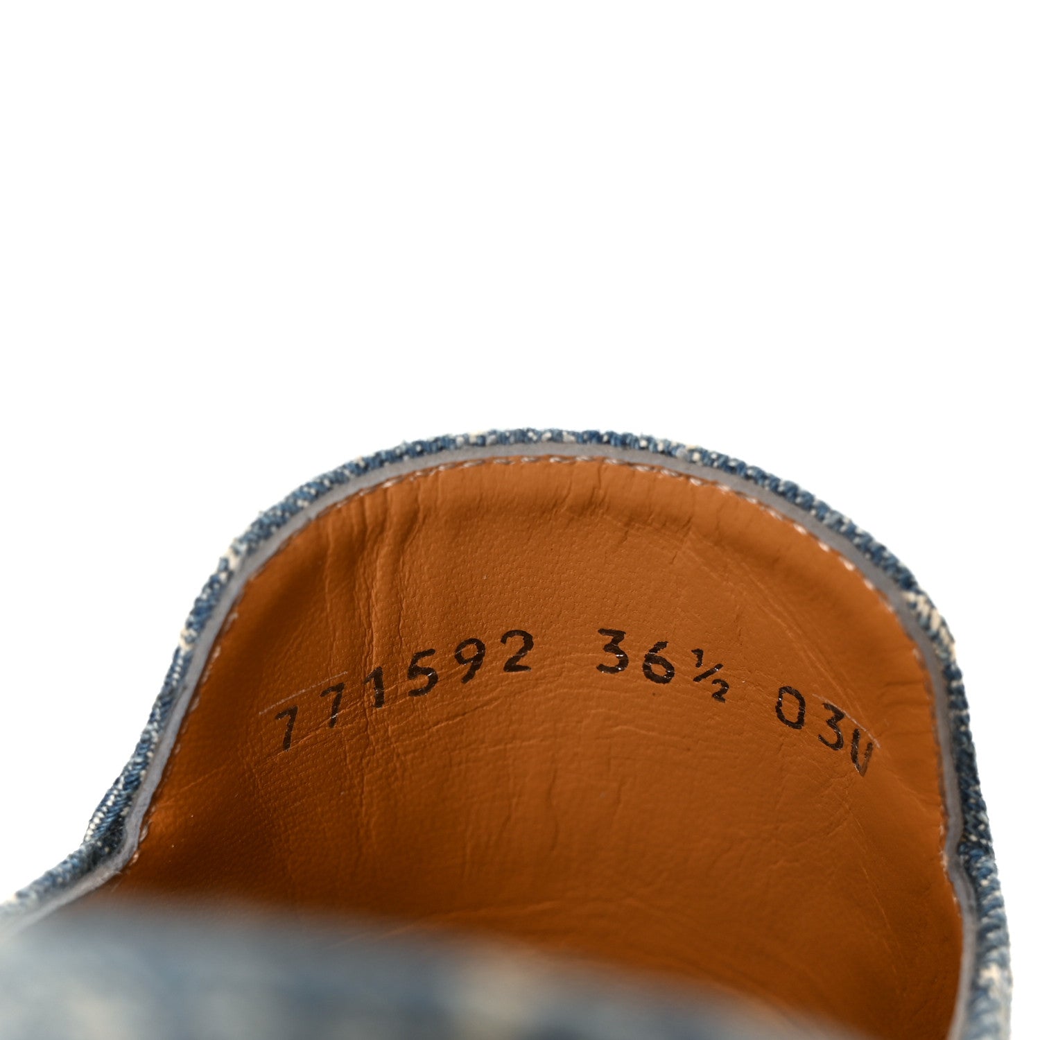 Gucci New Denim GG Malaga Kid Womens Princetown Slippers 36.5 Light Blue Royale 9 of 10