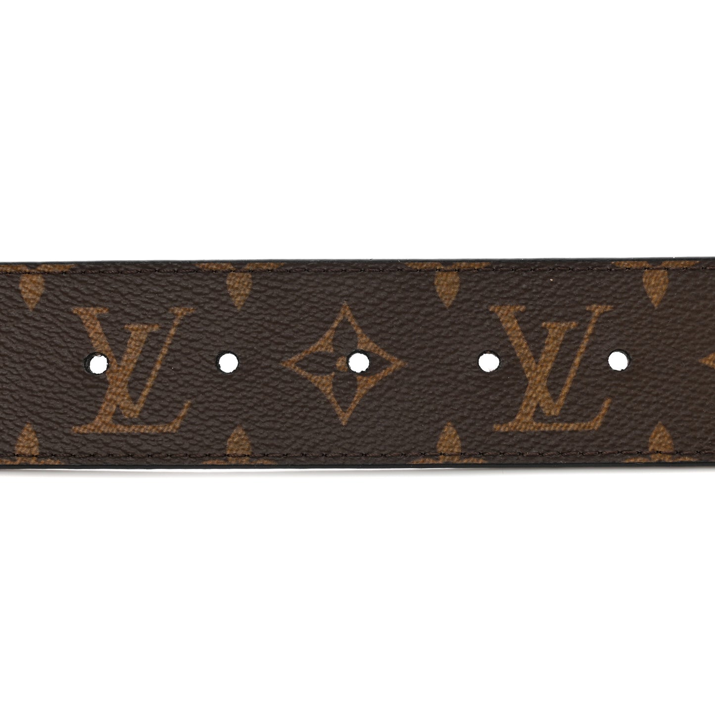 LOUIS VUITTON Calfskin Monogram 40mm LV Initiales Reversible Belt 85 34 Black