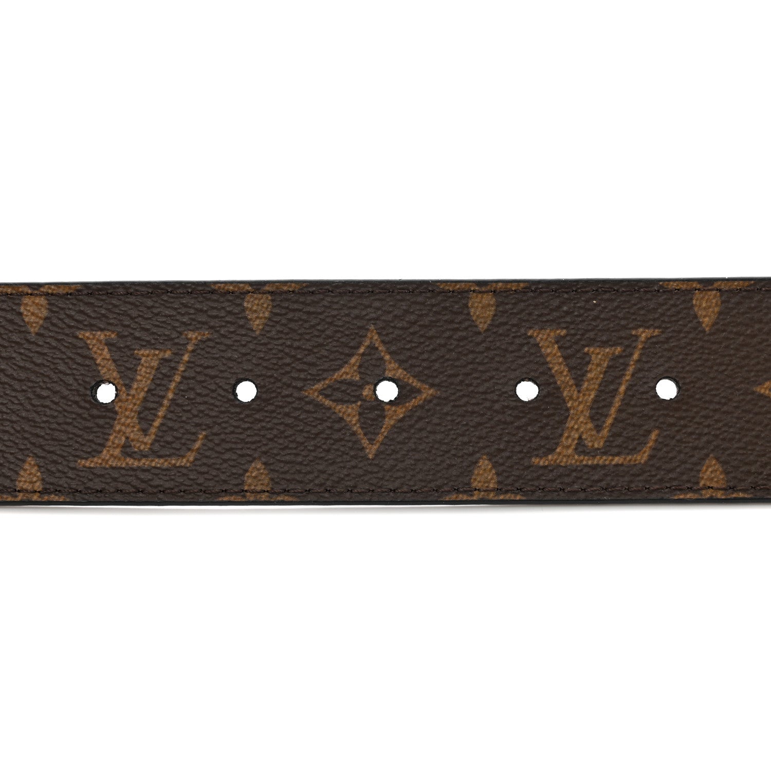Louis Vuitton LOUIS VUITTON Calfskin Monogram 40mm LV Initiales Reversible Belt 85 34 Black 3 of 6