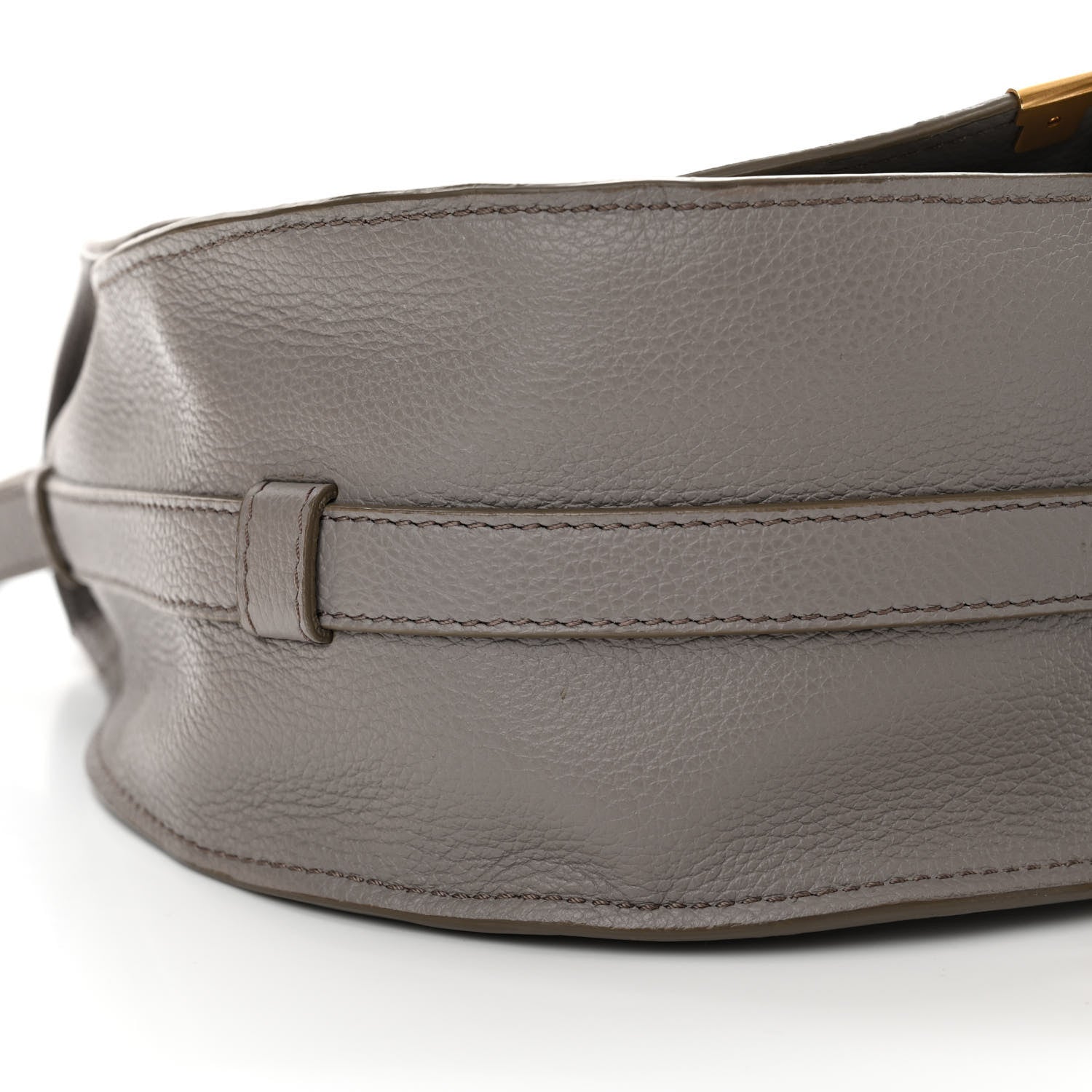 Chloe Calfskin Medium Marcie Round Crossbody Bag Cashmere Grey 9 of 11