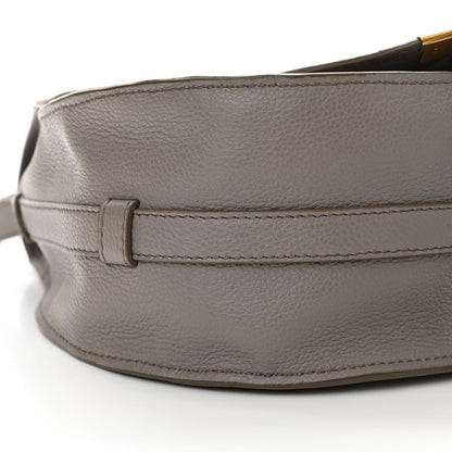 Chloe Calfskin Medium Marcie Round Crossbody Bag Cashmere Grey 9 of 11