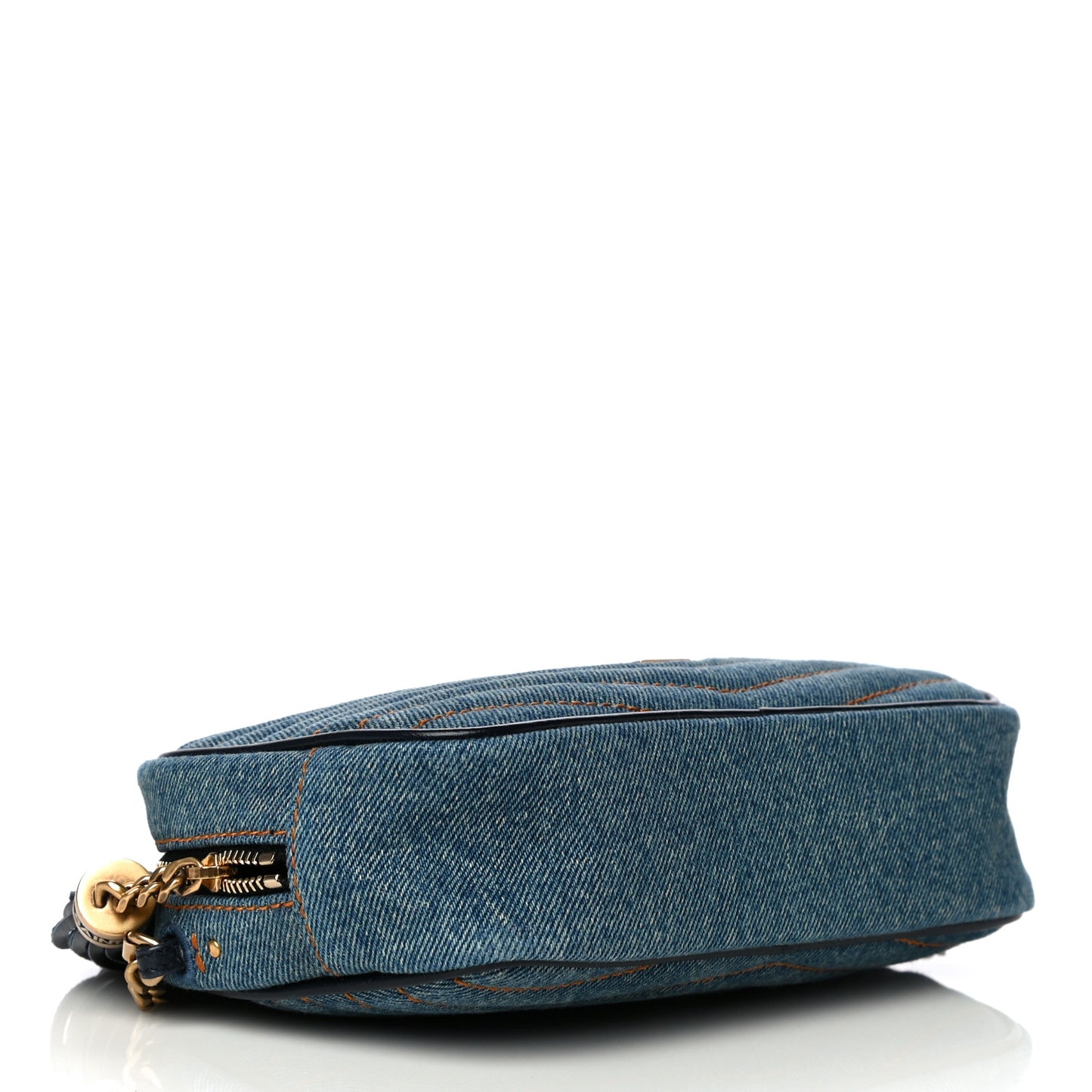 Denim Matelasse Monogram Mini Lou Camera Bag California Blue