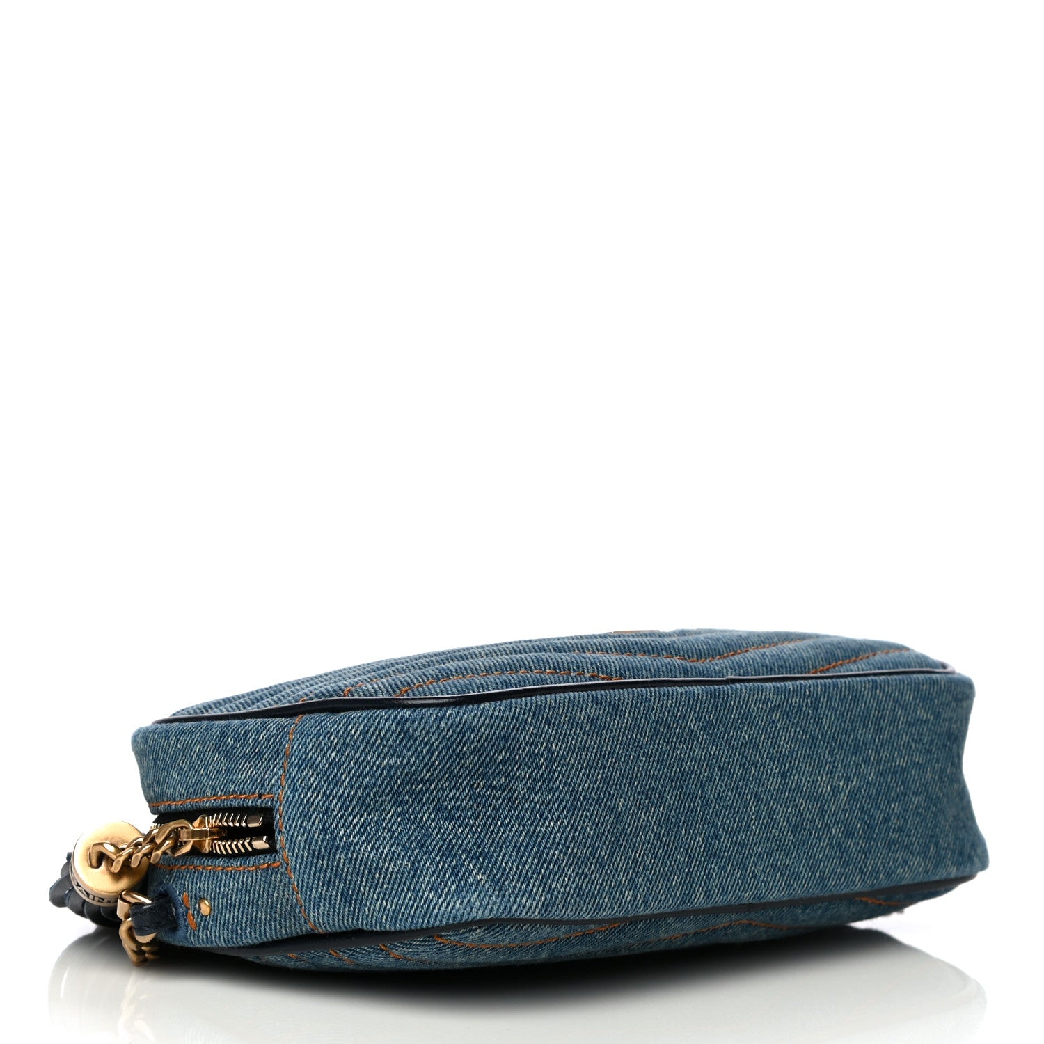 Saint Laurent Denim Matelasse Monogram Mini Lou Camera Bag California Blue 4 of 10