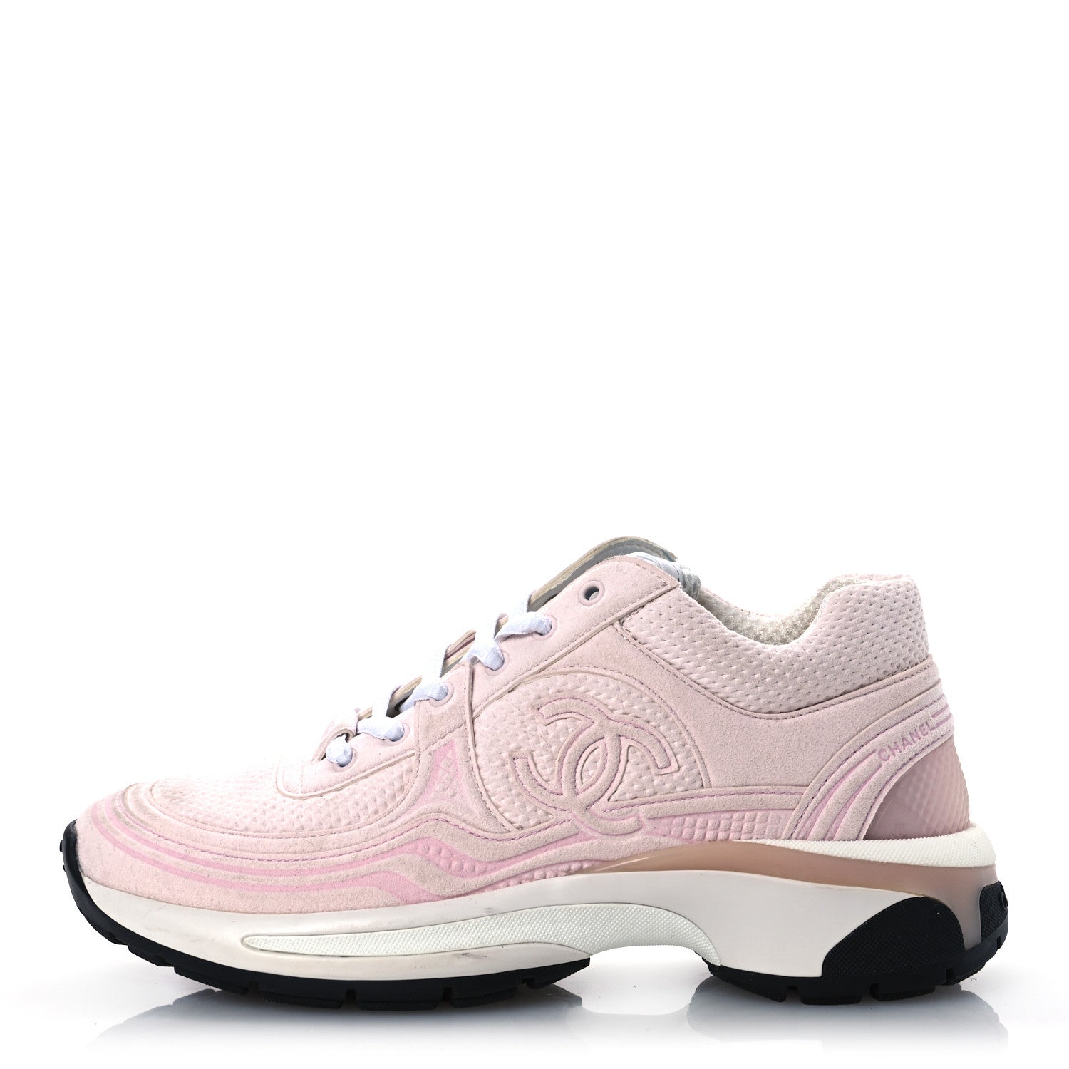 Chanel Fabric CC Womens Sneakers 35 Light Pink 1 of 15