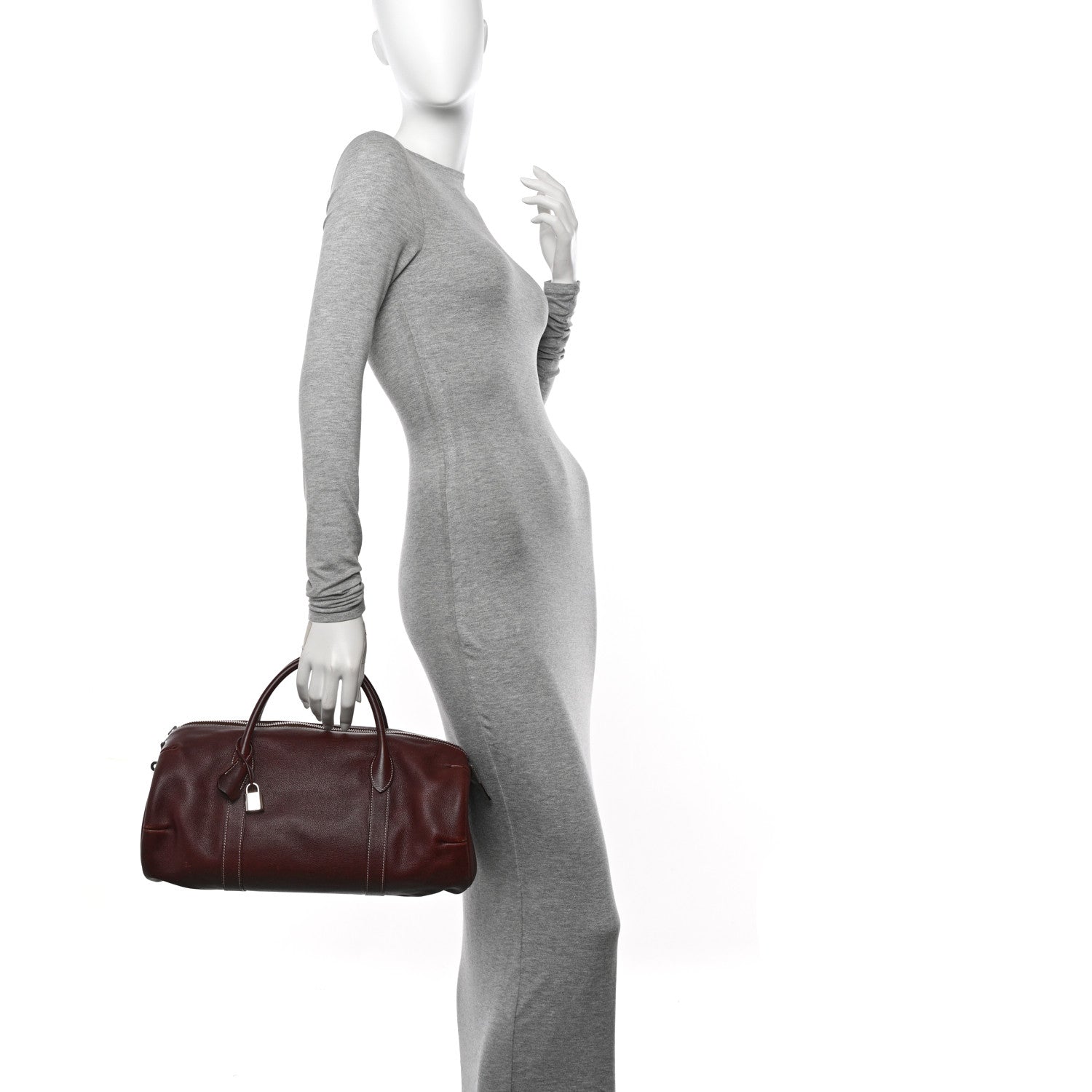 Hermes Evergrain Polochon 35 Bag Rouge H 2 of 12