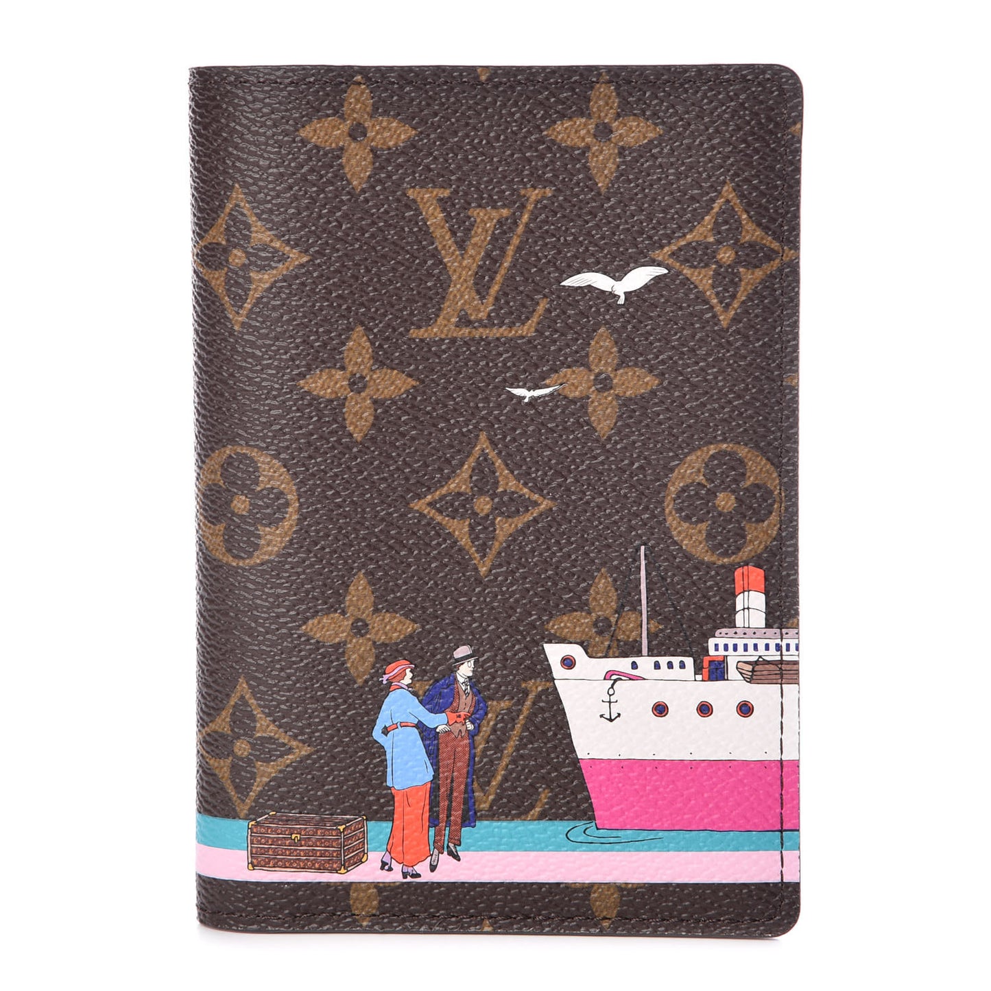 Monogram 2016 Christmas Animation Passport Cover Rose Ballerine